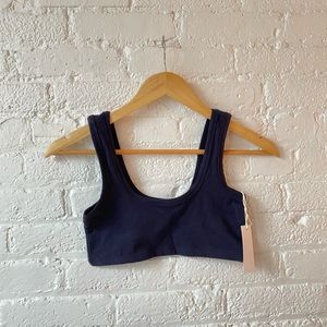 [SOLD] ARQ Wide Strap Bra, navy, M